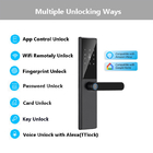 Aluminiowy stop Smart Home TTlock Keyless Digital Door Lock Biometric Fingerprint Door Lock
