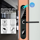 Slim European Standard Mortise Smart Fingerprint Door Lock z aplikacją TT LOCK APP