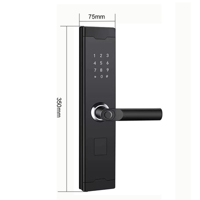 Port ładowania USB Zamek do drzwi z czytnikiem linii papilarnych Domowy zamek bezkluczykowy z blokadą App TT