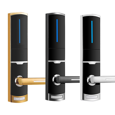 310*72mm Zink Alloy Hotel Electronic Smart Door Locks z kartą RFID i kluczem mechanicznym