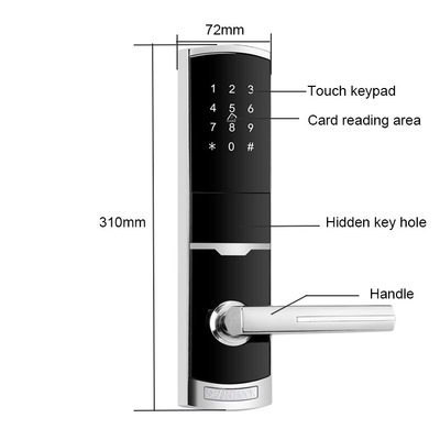 4 w 1 bez klucza, hasło, mieszkanie, smart lock z 4 baterie AA.
