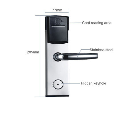 Srebrowy kolor Smart Key Card Hotel Elektroniczne zamki drzwiowe dla hoteli Apartament Biuro