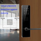 Czarny kolor Bluetooth TTlock Hasło Elektroniczne inteligentne zamki drzwiowe do mieszkania