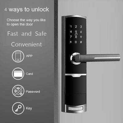 Złoty kolor zdalnie sterowany Smart Keypad Door Lock z aplikacją TTlock Card Key