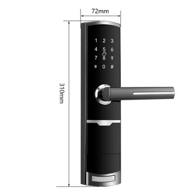 Złoty kolor zdalnie sterowany Smart Keypad Door Lock z aplikacją TTlock Card Key