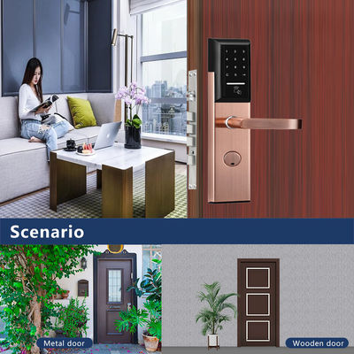 Stal nierdzewna 6068 Mortise TTlock App Controlled Door Lock z inteligentną klawiaturą