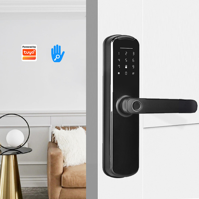 Tuya Smart Lock Domowa karta cyfrowa Kontrolowany przez aplikację zamek do drzwi Biometryczny zamek do drzwi z czytnikiem linii papilarnych