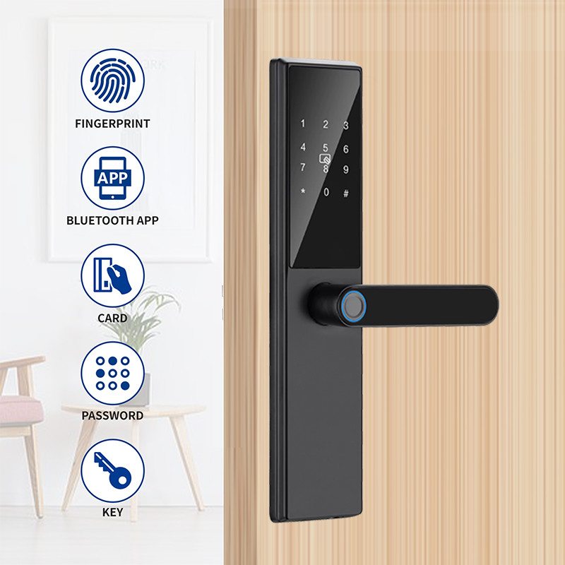 6 w 1 Wielofunkcyjny Dom Bezpieczeństwo Smart Fingerprint Door Lock z TTlock App