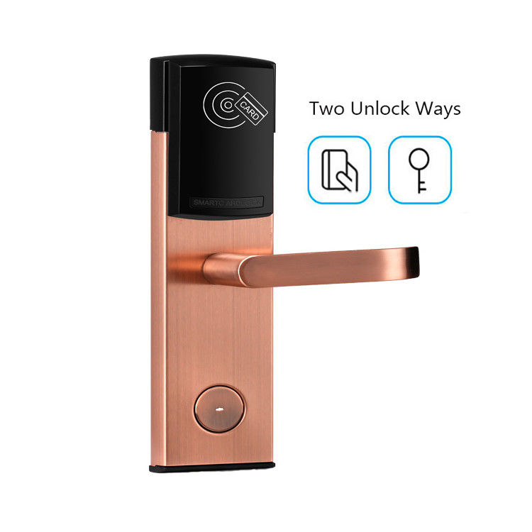 Nierdzewna stal CE FCC Card Hotel Keyless Digital Door Lock z przełącznikiem energooszczędnym