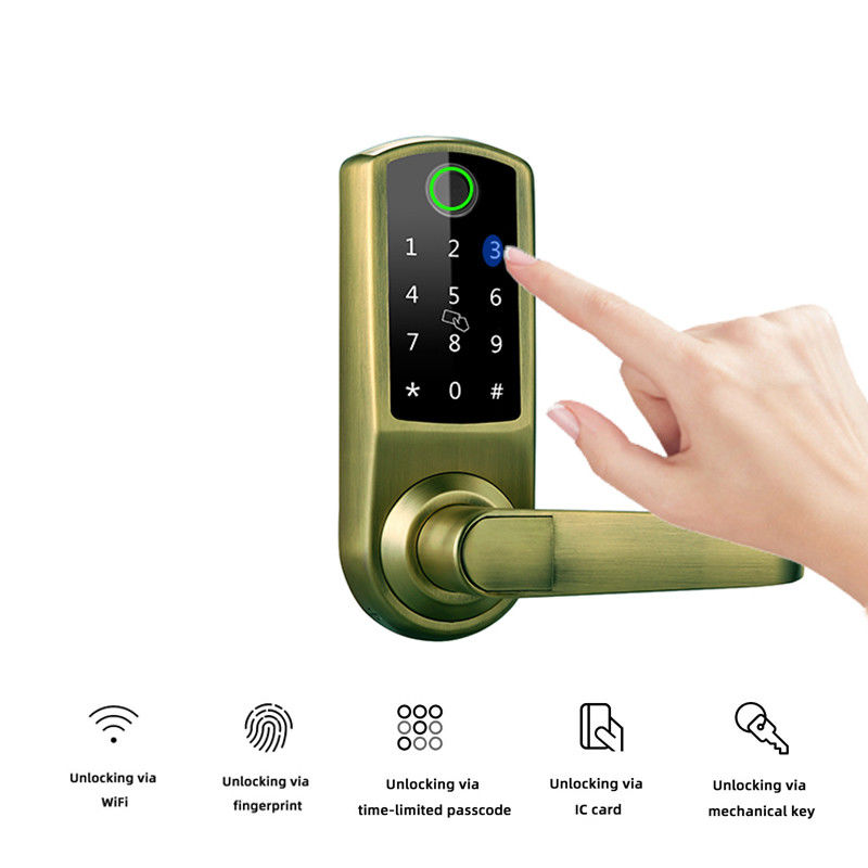 Elektroniczne inteligentne zamki do drzwi FCC Bluetooth 6V Aplikacja o grubości 120 mm