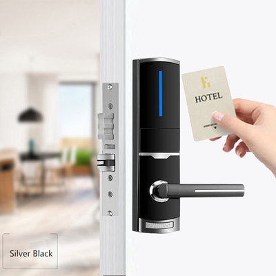 310*72mm Zink Alloy Hotel Electronic Smart Door Locks z kartą RFID i kluczem mechanicznym